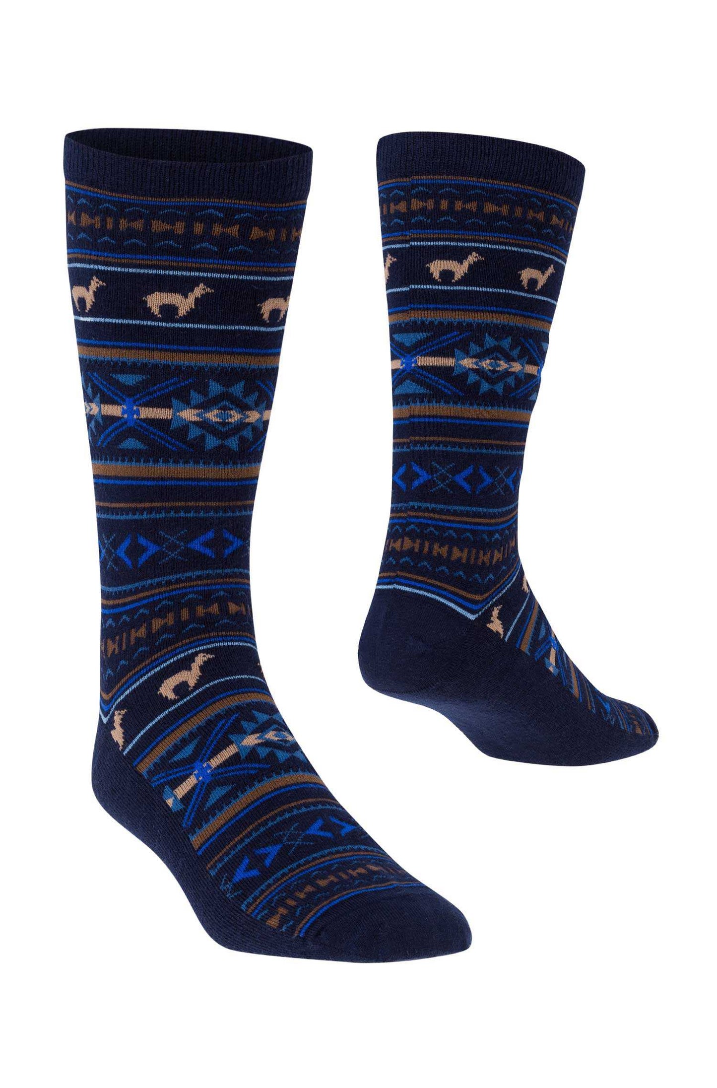 Alpaka Socken JACQUARD aus 70% Baby Alpaka und 25% Pima Baumwolle