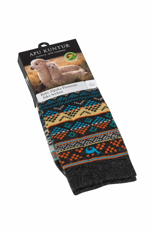 Alpaka Socken INKA aus 70% Baby Alpaka & 25% Pima Baumwolle
