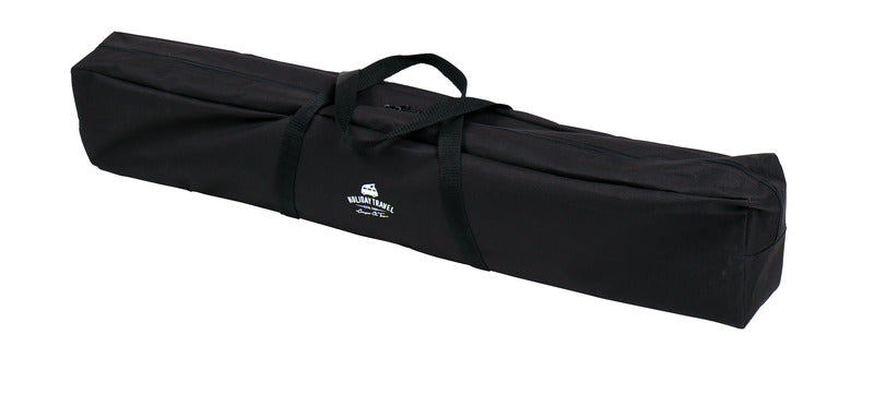 Camping-Tisch mit Bambusplatte - 100 x 65 x 42/65 cm