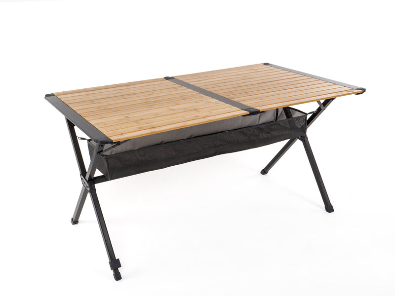 campingtisch rollbar bambus Bambus-Rolltisch MENDOZA 140 – waldbursche.de