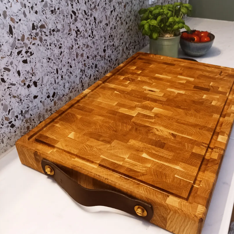 XXL Hackblock Eiche 60 x 40 x 6 cm