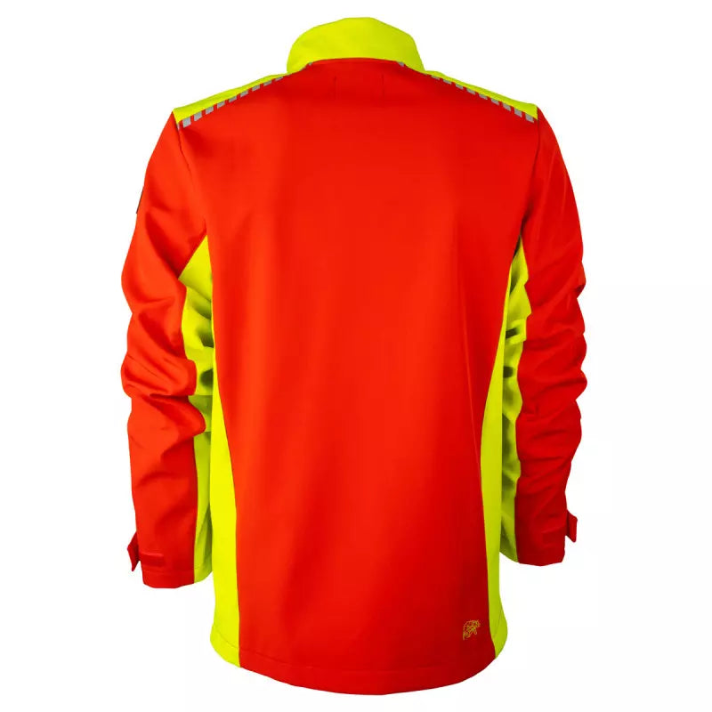 FORSBERG Rödger II Softshelljacke in Rot/Gelb