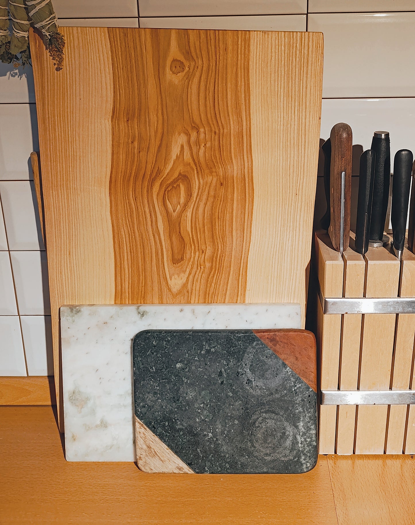 Massivholzbrett Single Piece Schneidebrett 52cm