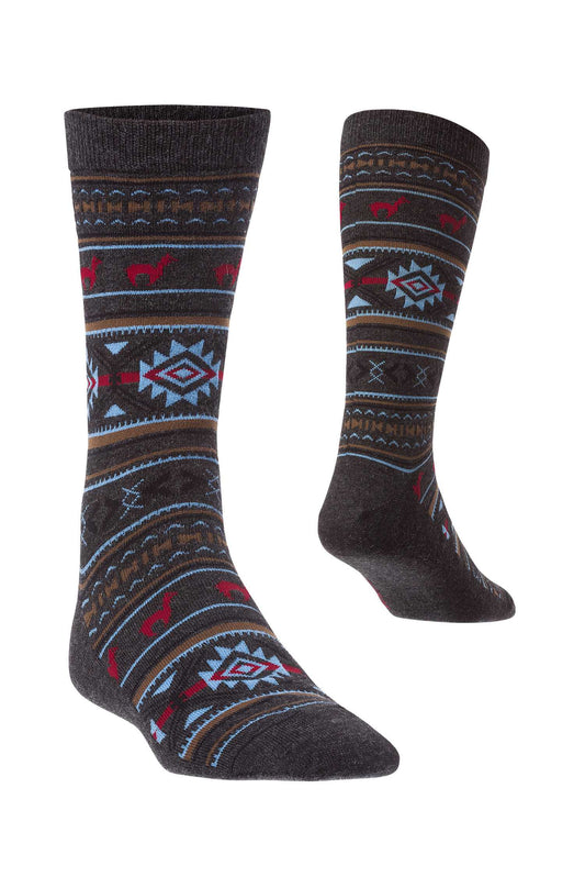 Alpaka Socken JACQUARD aus 70% Baby Alpaka und 25% Pima Baumwolle