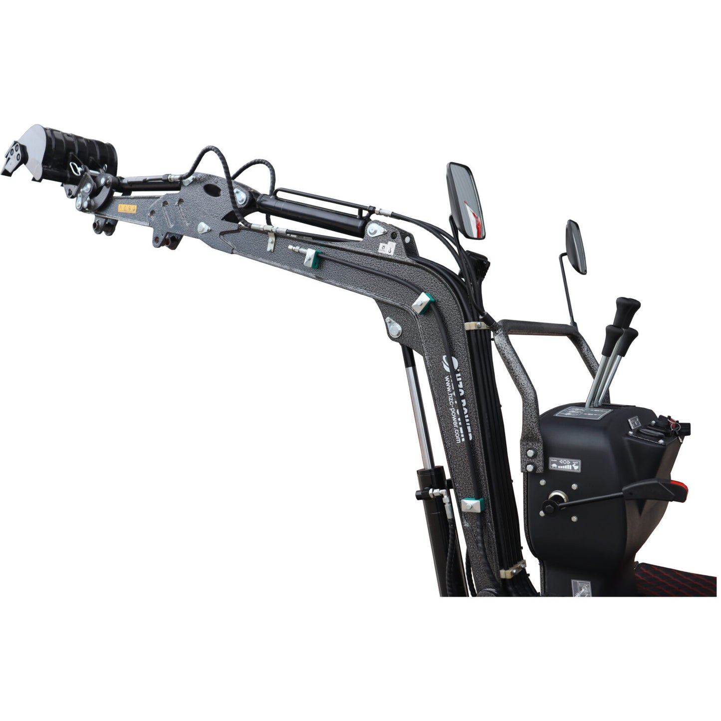 Minibagger DKB991S - Dunkelgrau mit Schaufel - Set