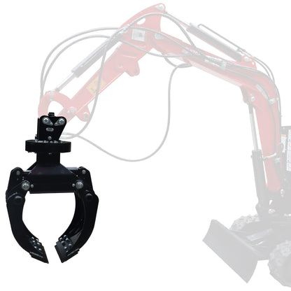 Hydraulisch drehbarer Steingreifer/ Setzzange