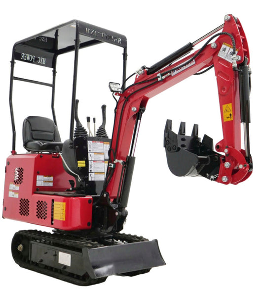 Hybrid Minibagger EBKB810K Benzin und Elektro nur 68cm breit