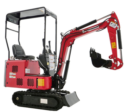 Hybrid Minibagger EBKB810K Benzin und Elektro nur 68cm breit