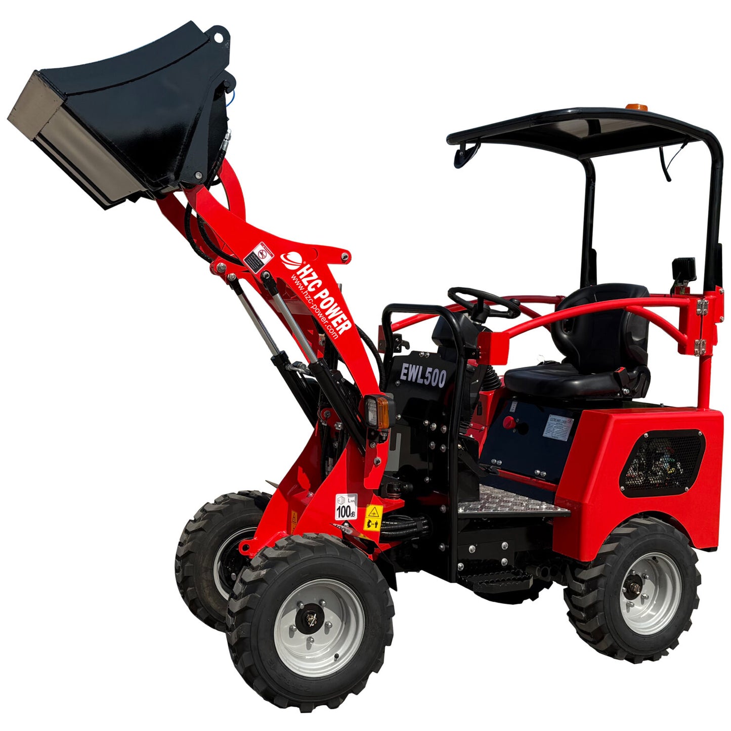 100% elektrischer allrad Hoflader/ Radlader