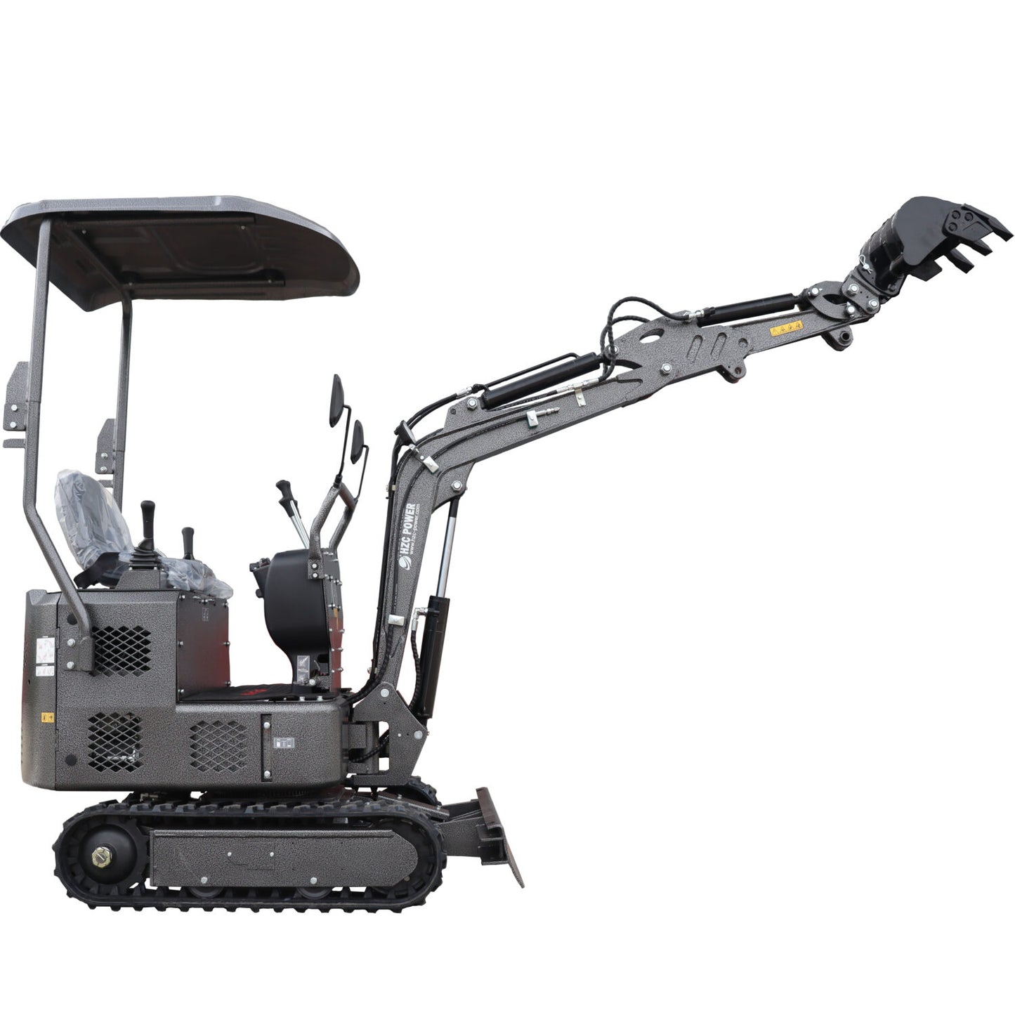 Minibagger DKB991S - Dunkelgrau mit Schaufel - Set