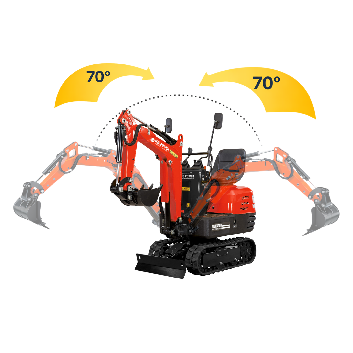 Minibagger MBKB500 mit Elektrostart