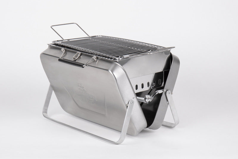 Edelstahl Holzkohle-Koffergrill