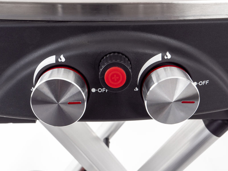 Trolley 2-Flamm-Gasgrill mit Zündsicherung