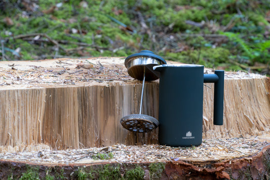 Grønenberg Edelstahl French Press Coating 600 ml inkl. Ersatz-Filter
