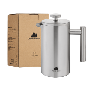 Grønenberg Edelstahl French Press inkl. Ersatz-Filter