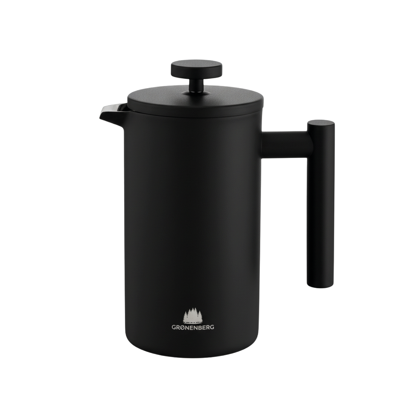 Grønenberg Edelstahl French Press Coating 600 ml inkl. Ersatz-Filter