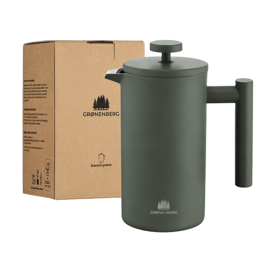 Grønenberg Edelstahl French Press Coating 600 ml inkl. Ersatz-Filter
