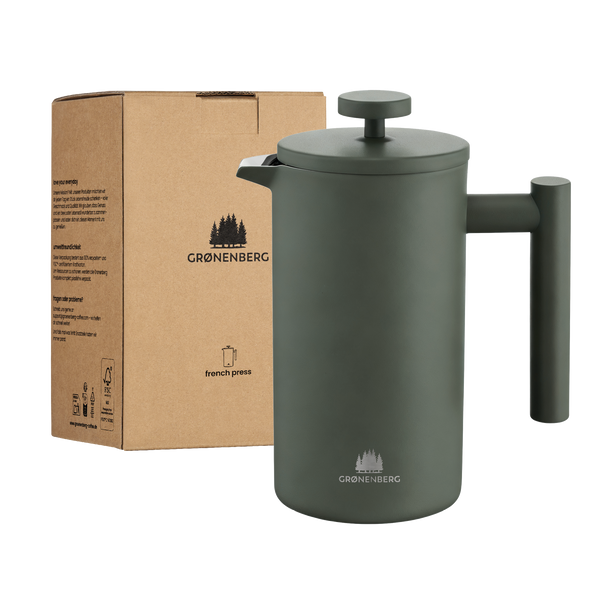 Grønenberg Edelstahl French Press Coating 600 ml inkl. Ersatz-Filter