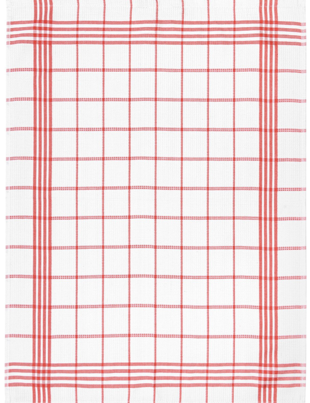 Classic cotton kitchen towel "WAFFELPIQUÉ KARO"