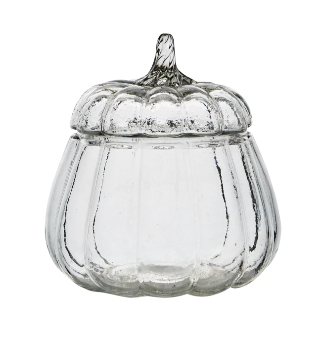 Glasdose Kürbis 15cm