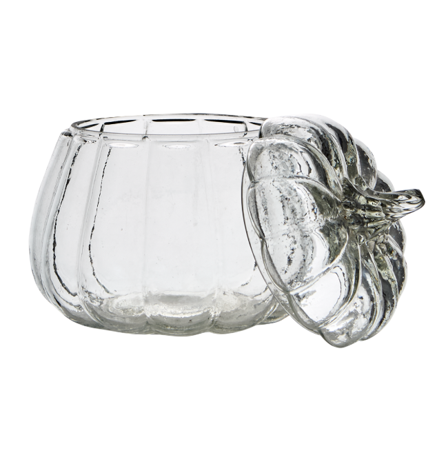 Glasdose Kürbis 15cm