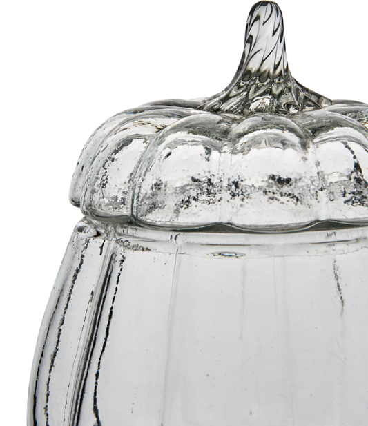 Glasdose Kürbis 15cm