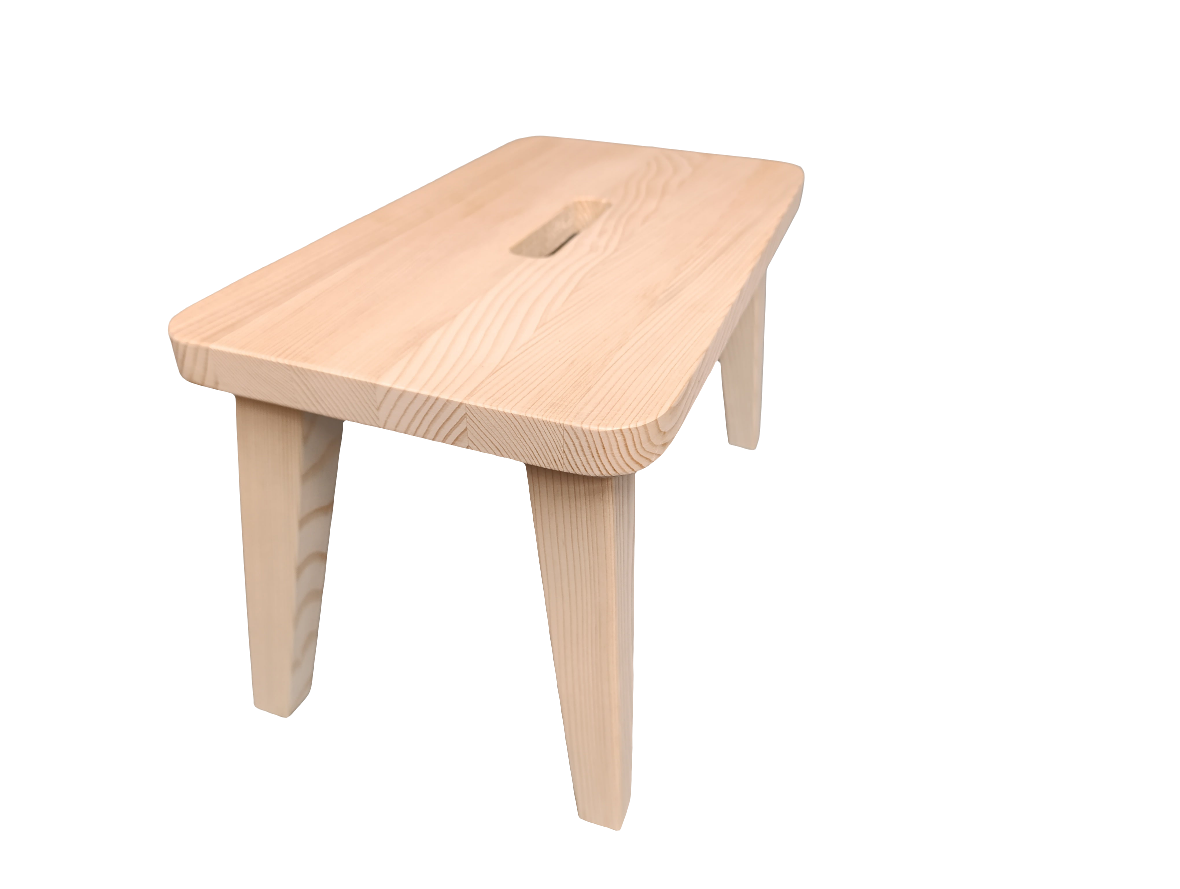 Tritthocker aus Fichte 45 x 25 x 27 cm