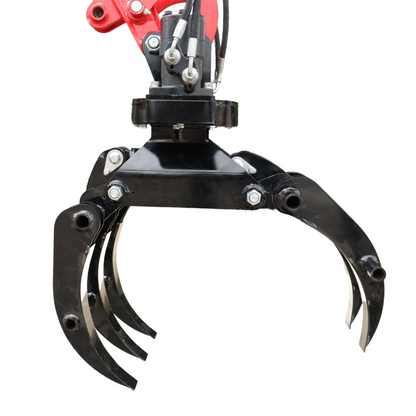 Hydraulisch drehbarer Holzgreifer
