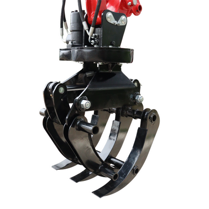 Hydraulisch drehbarer Holzgreifer