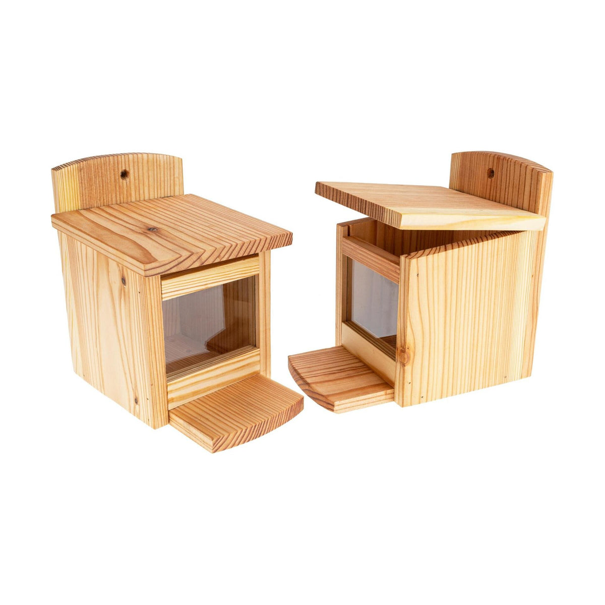 Eichhörnchen Futterhaus aus europäischer Lärche - inklusive Nussspender / Futterbox