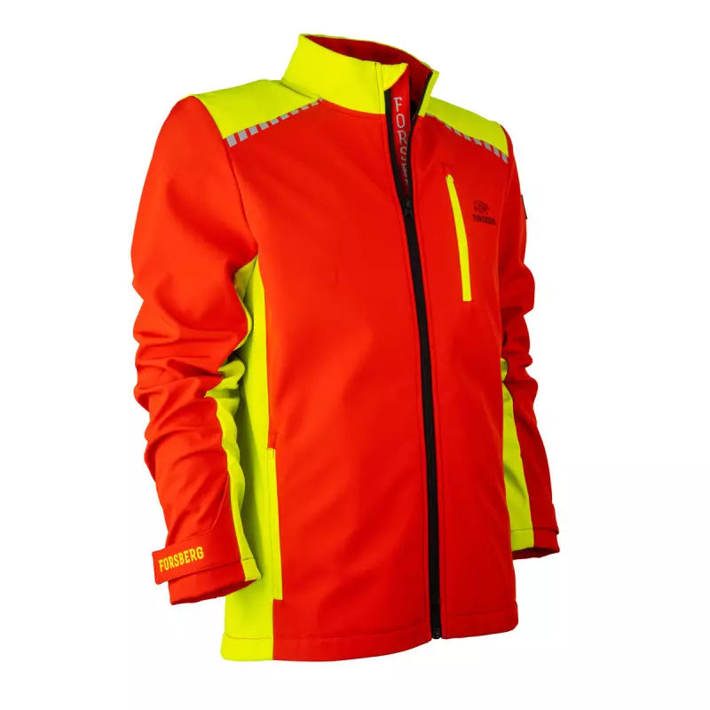 FORSBERG Rödger II Softshelljacke in Rot/Gelb