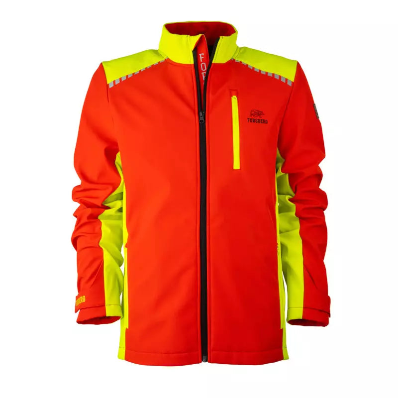 FORSBERG Rödger II Softshelljacke in Rot/Gelb