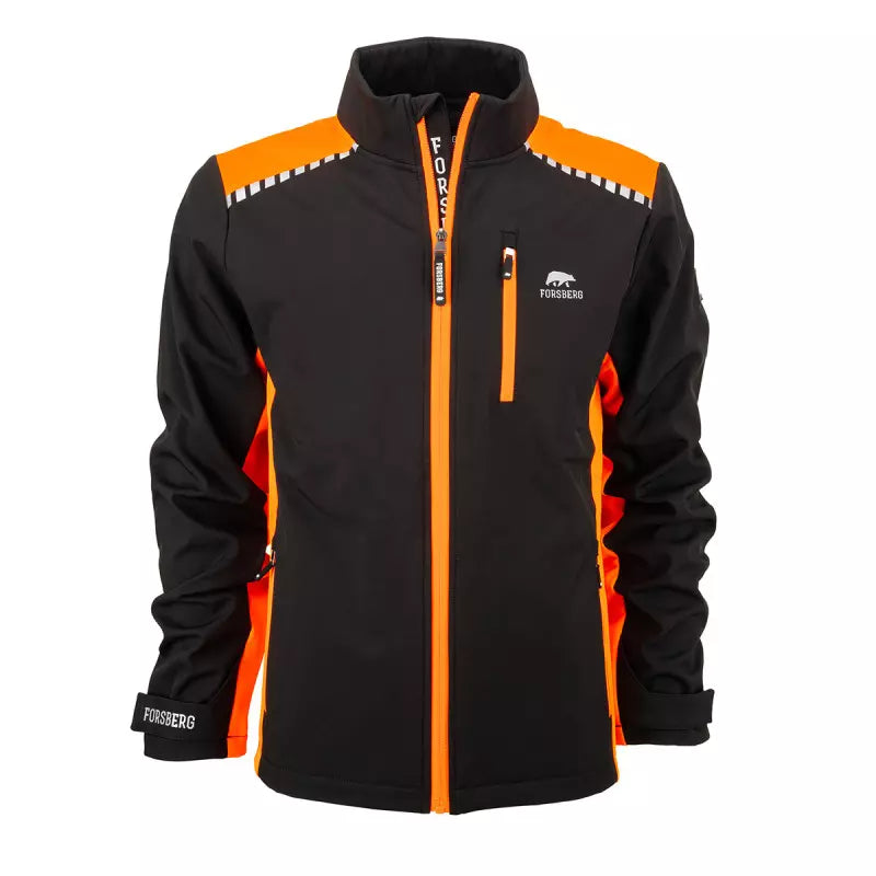 FORSBERG Rödger II Softshelljacke in Schwarz/Orange