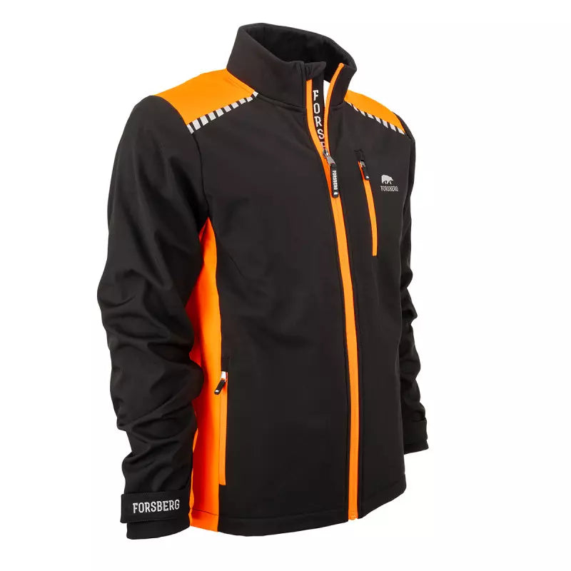 FORSBERG Rödger II Softshelljacke in Schwarz/Orange