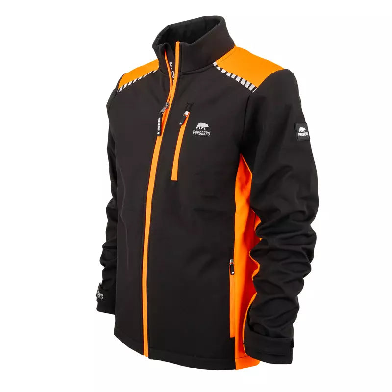 FORSBERG Rödger II Softshelljacke in Schwarz/Orange