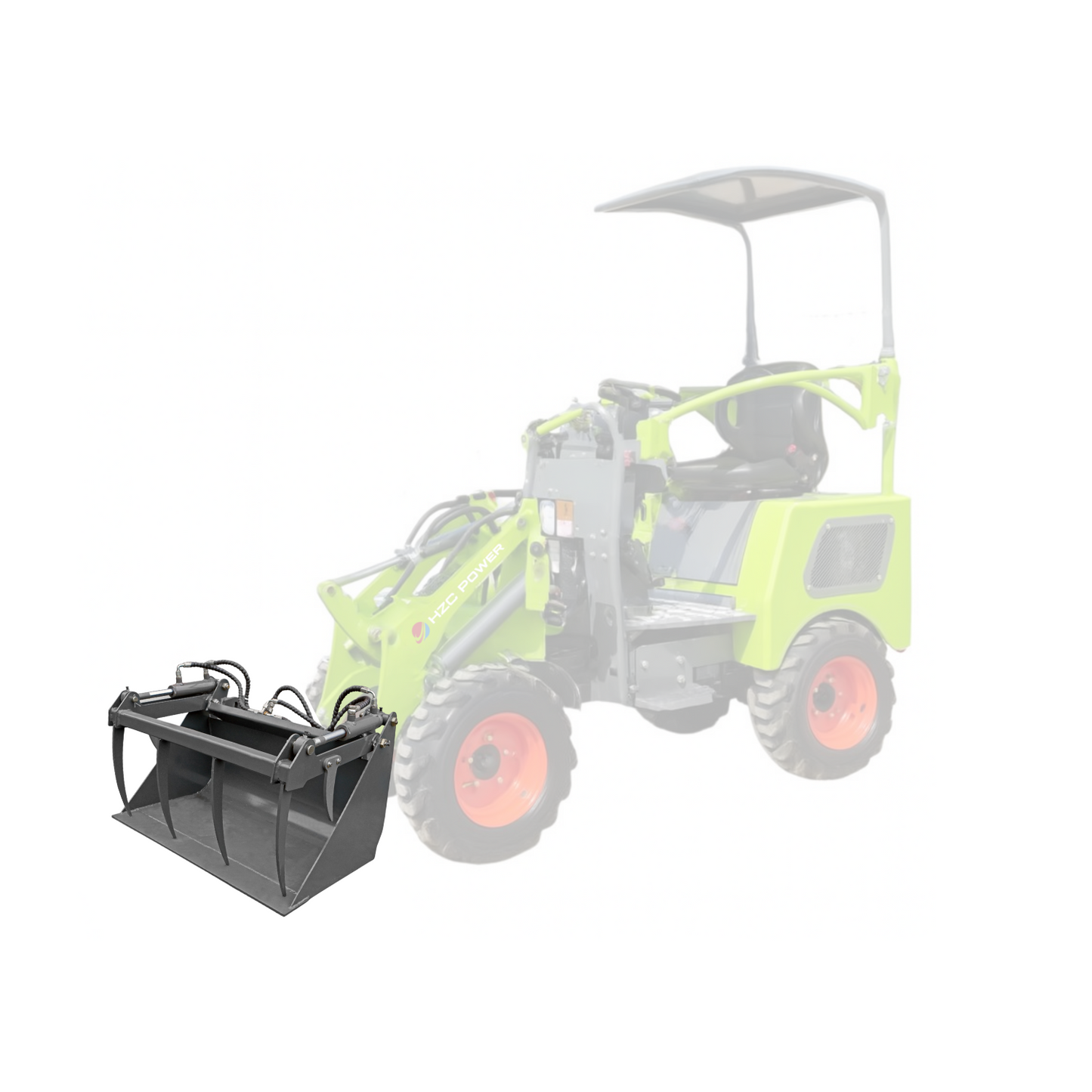 100% elektrischer allrad Hoflader/ Radlader