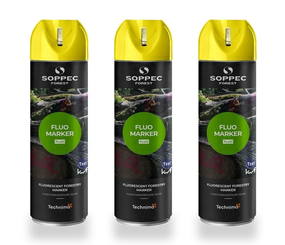3er Pack SOPPEC FLUO MARKER Holzmarkierfarbe
