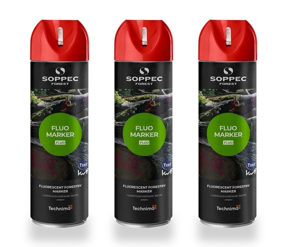 3er Pack SOPPEC FLUO MARKER Holzmarkierfarbe