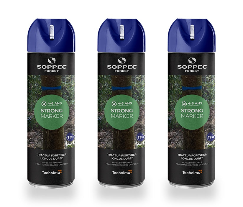 3er Pack SOPPEC STRONG MARKER Nicht fluoreszierende Langzeit-Holzmarkierfarbe