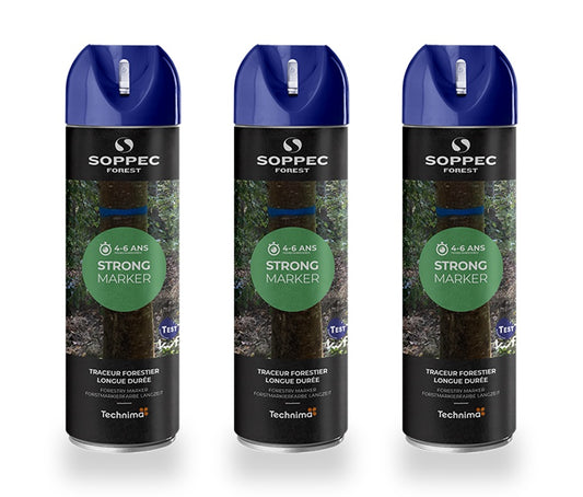 3er Pack SOPPEC STRONG MARKER Nicht fluoreszierende Langzeit-Holzmarkierfarbe