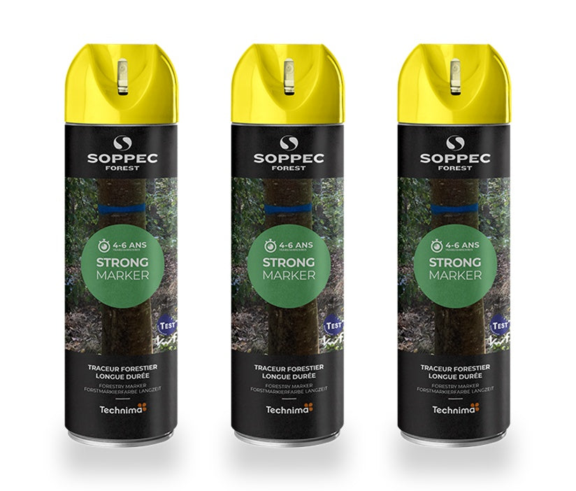 3er Pack SOPPEC STRONG MARKER Nicht fluoreszierende Langzeit-Holzmarkierfarbe