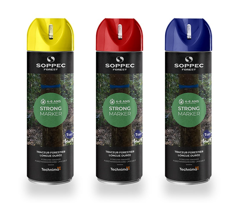 3er Pack SOPPEC STRONG MARKER Nicht fluoreszierende Langzeit-Holzmarkierfarbe