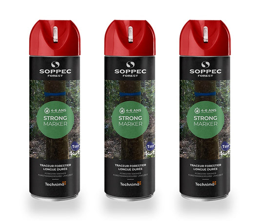 3er Pack SOPPEC STRONG MARKER Nicht fluoreszierende Langzeit-Holzmarkierfarbe